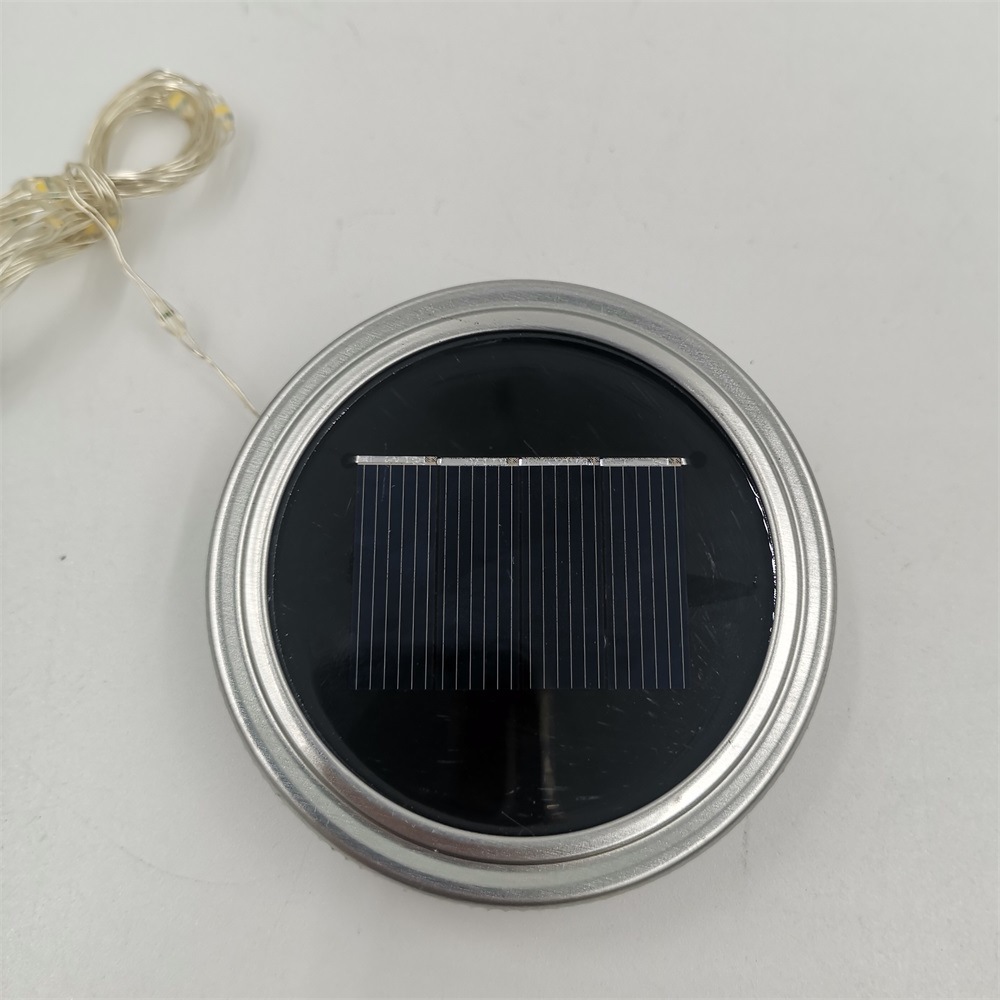 Solar Mason can light led copper wire string starry sky Fairy tale firefly solar Mason bottle cap pic 17