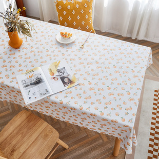 Cross-border delivery of European-style waterproof tablecloths, heat-resistant, oil-resistant, no-wash tablecloths, household tablecloths, rectangular coffee table tablecloths pic 1