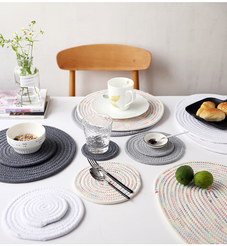 手工棉线编织加厚隔热防烫垫餐垫茶垫锅垫杯垫盘垫碗垫详情5
