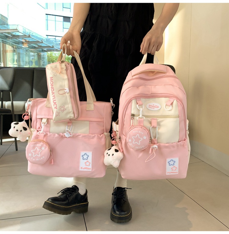 书包初中女生高中生小学生三到六年级大容量高颜值轻便软双肩背包详情10