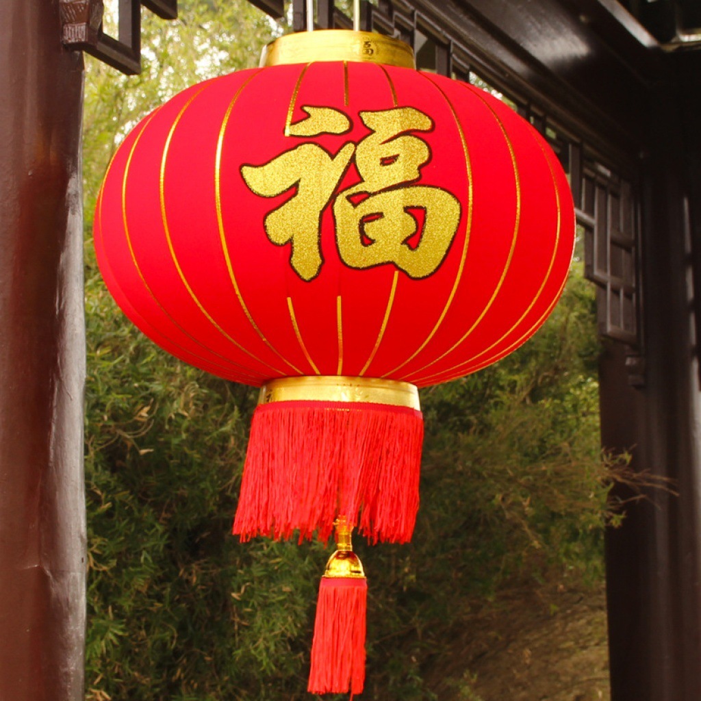 Factory direct sales of single-character Chinese Dream flocked lanterns, Spring Festival celebration lanterns, palace lanterns, order advertising printed lanterns pic 40