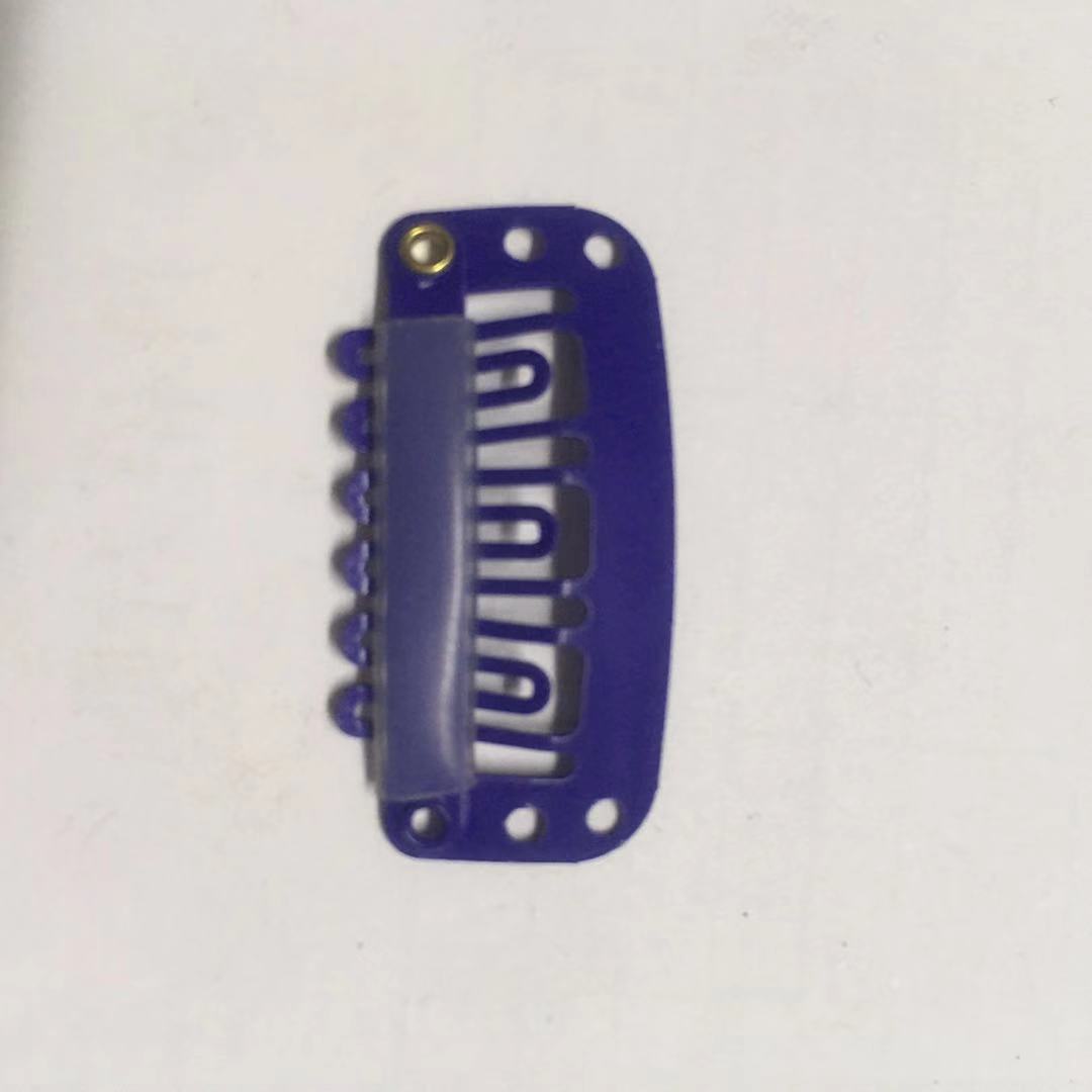 Hair extension clips, wig clips, elastic invisible clips 3.2CM, 6 teeth [Mingli Accessories] Factory direct sales pic 6
