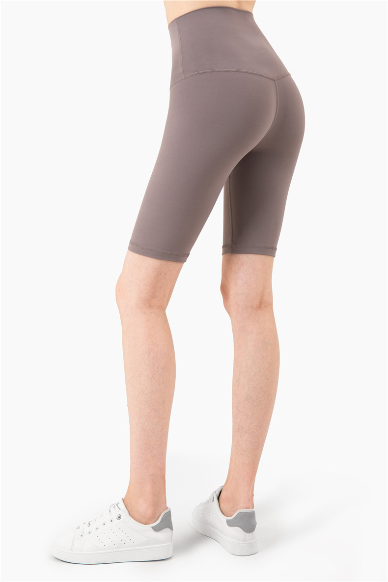 Aidu NULS 5-point nude yoga pants for women, summer tight-fitting yoga wear without a T-shirt, high-waisted and hip-lifting fitness yoga shorts pic 35