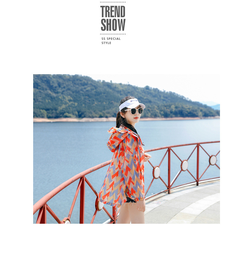 Summer 2021 sun-protective clothing for women, mid-length, UV protection, outdoor, versatile, lightweight and fashionable sun-protective clothing, large-sized jacket pic 14