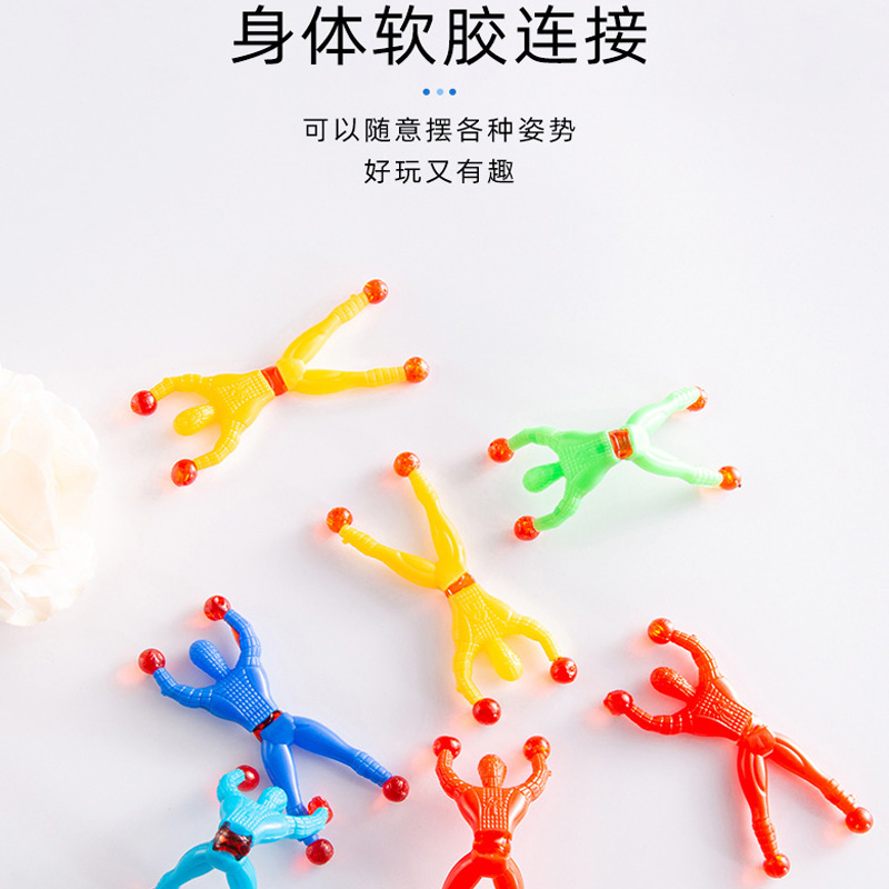 怀旧弹性伸缩粘手掌爬墙人蜘蛛侠发泄流星锤弹射鸡整人儿童小玩具详情3
