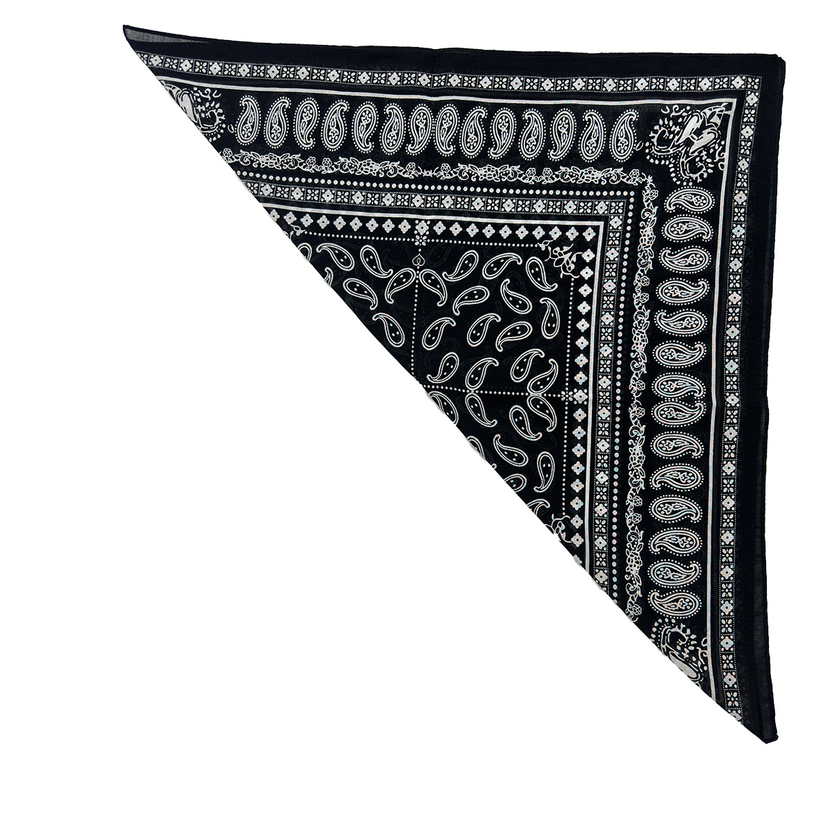 欧美热销 跨境专供 时尚纯棉腰果小方巾组合装 厂家批发详情8