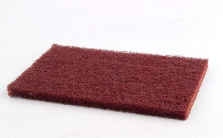 Supply 8698 industrial scouring pad, 7447 thickened grinding brushed cloth, emery grinding and polishing nylon scouring pad pic 7
