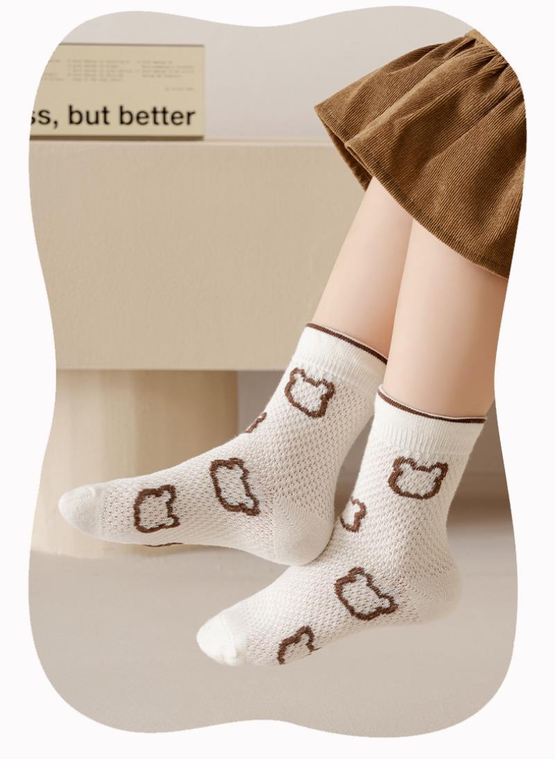 新品袜子女童春秋季儿童中筒女孩中大童抗起球学生薄款卡通棉袜冬详情10