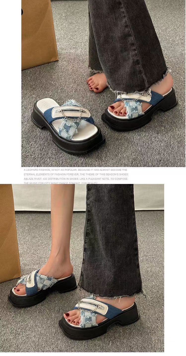 现货厚底高跟拖鞋女夏季外穿2024年时尚凉拖松糕底增高女露趾拖鞋详情12