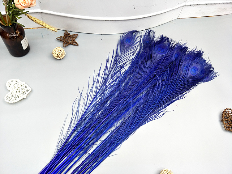 Peacock feather decolorization and dyeing pink props for home decoration and accessory materials peacock feathers pic 22