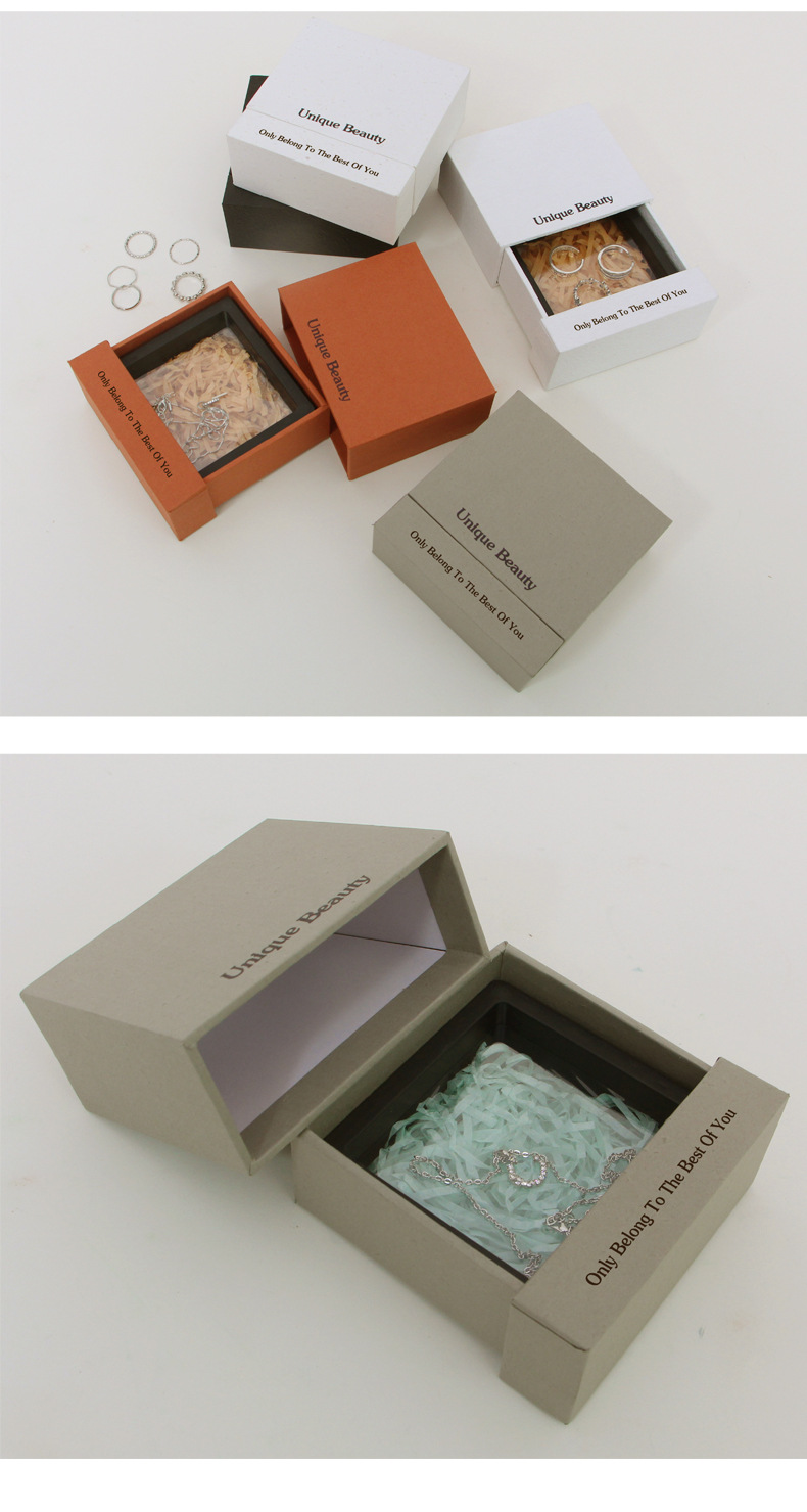 Xiaohongshu's best-selling jewelry boxes, including ring earrings, necklace accessories, packaging boxes, drawer gift boxes, are available for wholesale in stock pic 8