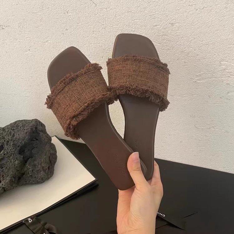 Fairy-like summer retro style, cross-belt Roman shoes, beach shoes, soft-soled open-toe one-shoulder strap sandals for women pic 8