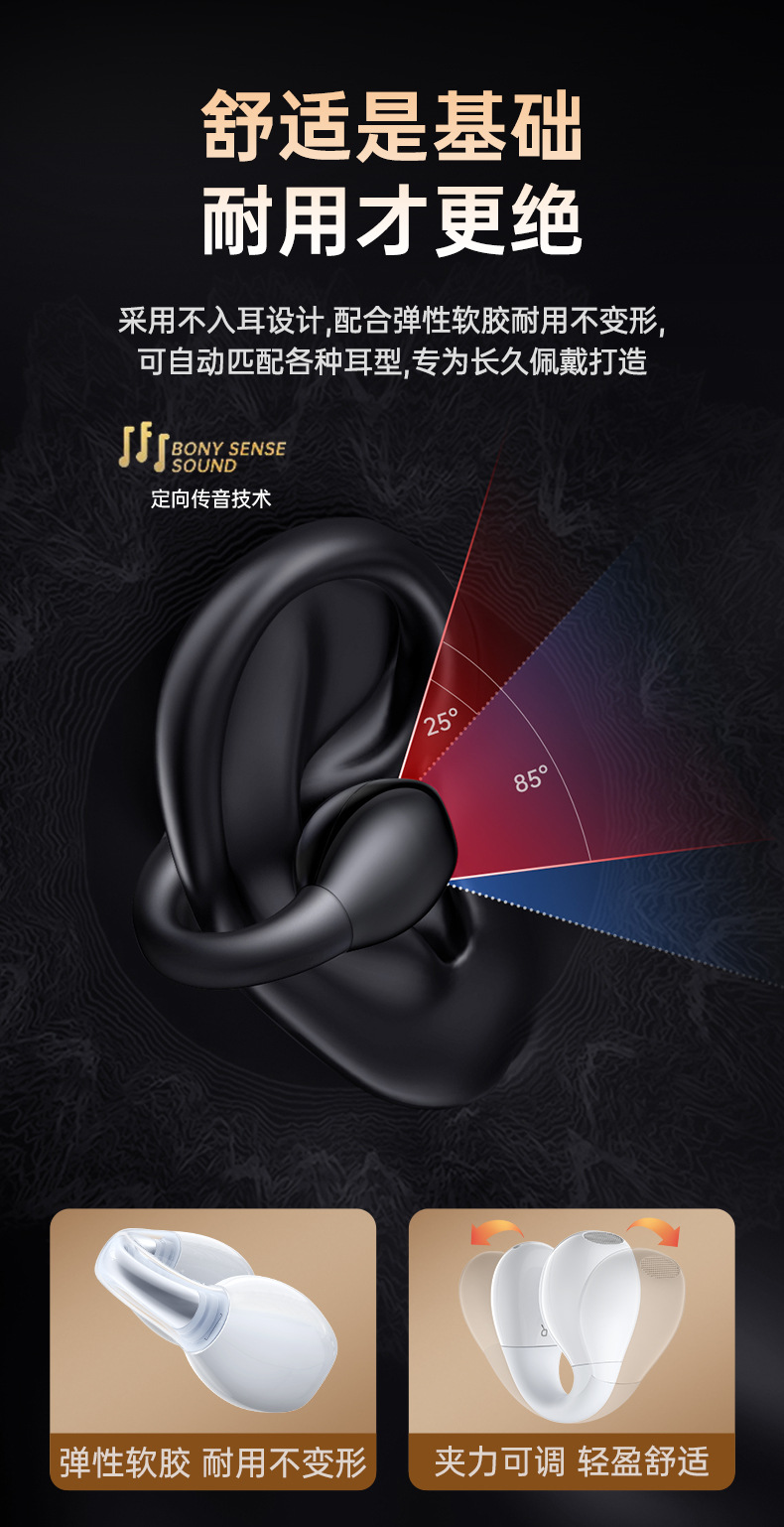 REMAX Rui Liang TWS ear-clip music and call headphones, true wireless Bluetooth headphones, sports and e-sports gifts pic 10