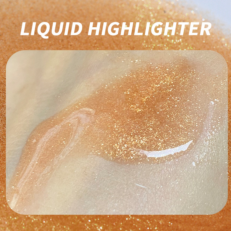 USHAS cross-border in-stock bestseller Liquid Highlighter Brightening Foundation, Concealer, long-lasting, waterproof and glitter powder pic 7