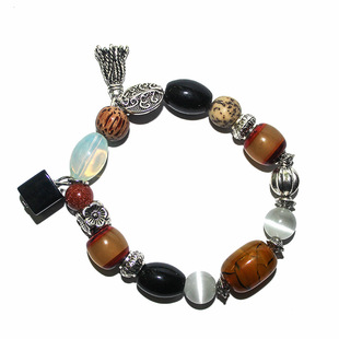 Factory direct sales of resin imitation sea willow 108-piece three-loop bracelet suitable for both men and women, natural style sea Willow 108 Buddhist prayer beads bracelet pic 12