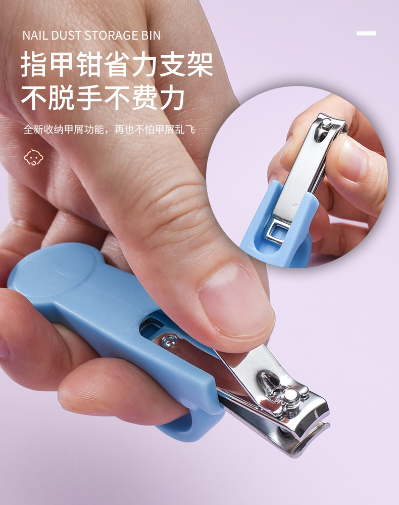 Baby care six-piece set: comb, brush, scissors, baby care set, nail care and nail clipper 6-piece set pic 5