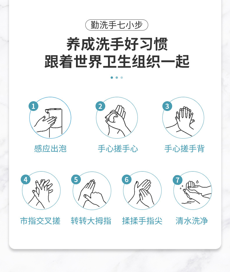 跨境外贸免接触自动感应泡沫皂液机红外感应智能洗手消毒机洗手机详情11