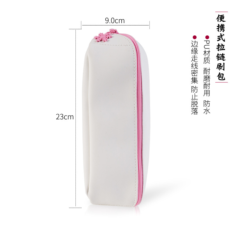 Manwu 10 makeup Brushes, a complete set of loose powder and blush, refreshing hand beauty tools, soft makeup brushes pic 18