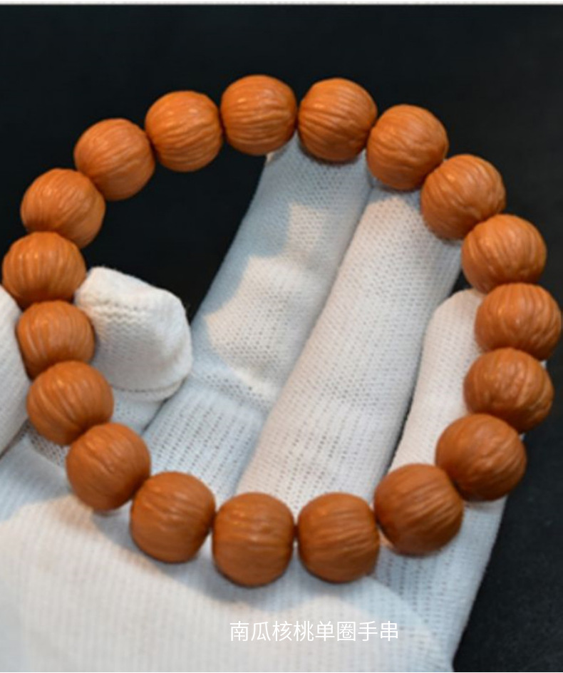 Natural small walnut pumpkin 11mm monkey head bracelet, single-circle Buddhist prayer beads bracelet for men and women, simple Chinese style pic 33