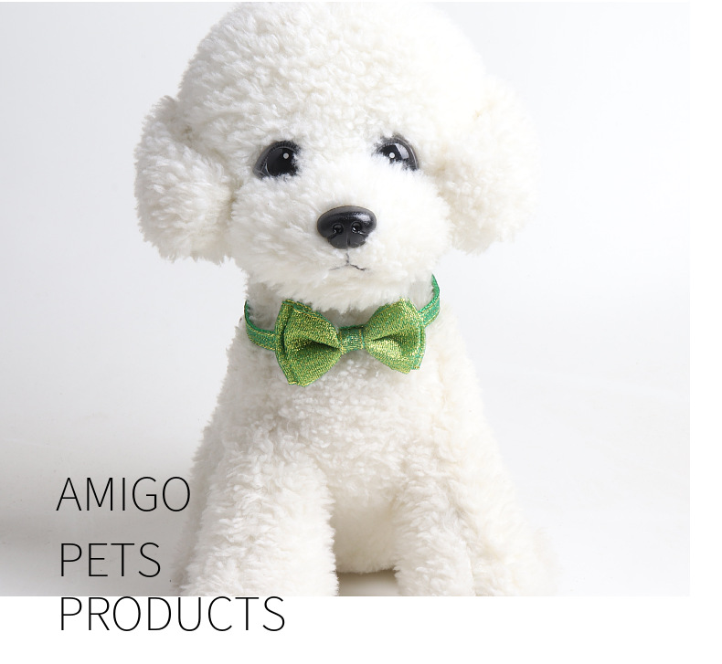 金杰特新品宠物项圈 细闪蝴蝶结猫咪项圈 带铃铛小猫项圈装饰详情17