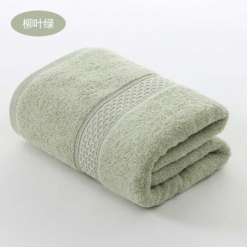 Wholesale pure cotton bath towels 80*160 thickened and enlarged bath towels with water absorption. Wholesale pure cotton bath towels for home use, hotels and beauty salons pic 24