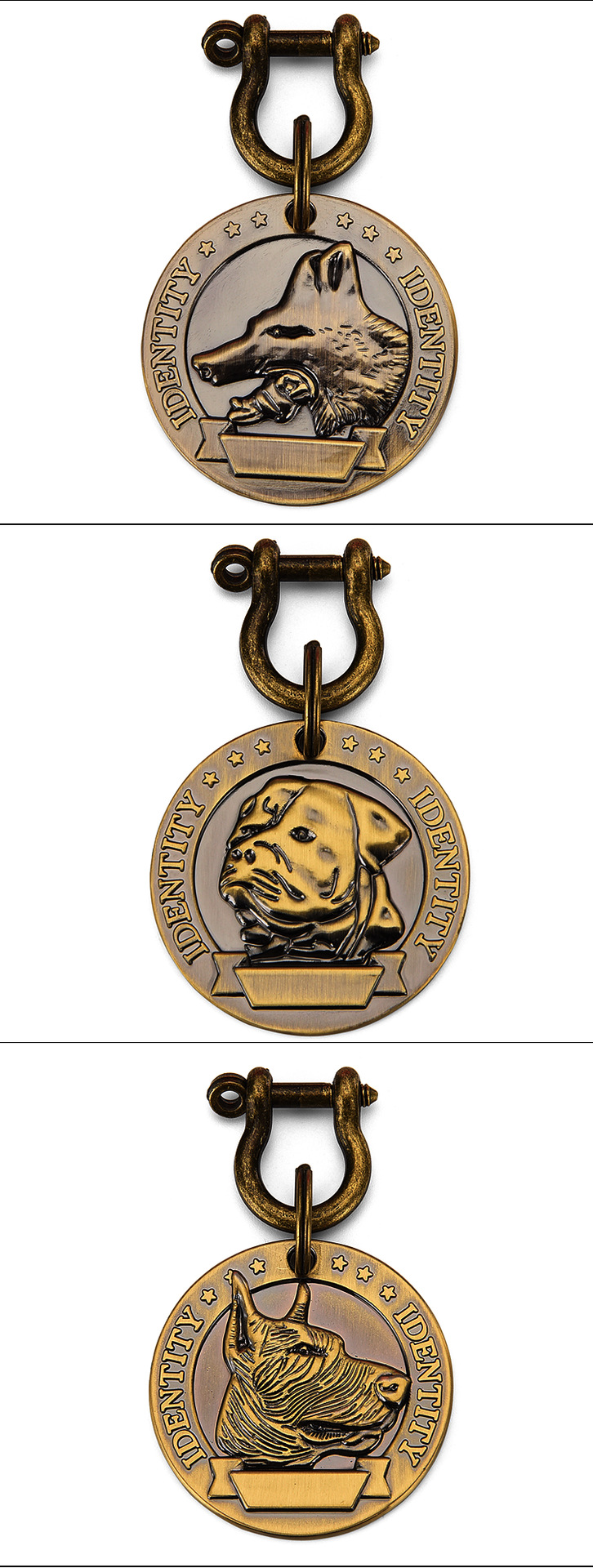 Relief dog tag, identity tag, anti-loss tag, engraved pet pure copper plate, golden retriever bullfight, Husky tag wholesale pic 6