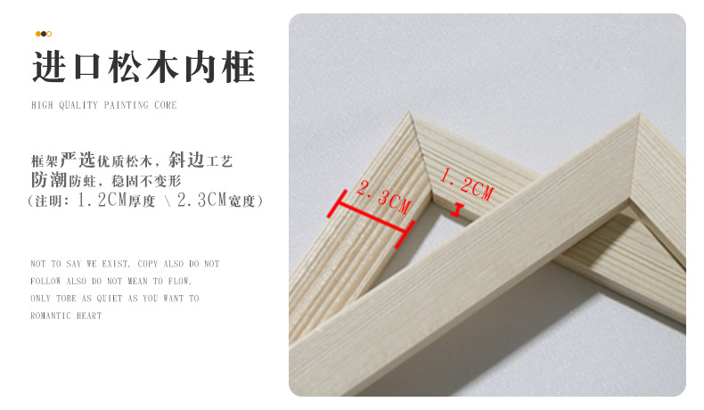 Wholesale of living room decorative paintings, frameless canvas paintings, spray-painted bedroom bedside murals, entrance wall paintings, five-line paintings, core cross-border paintings pic 14