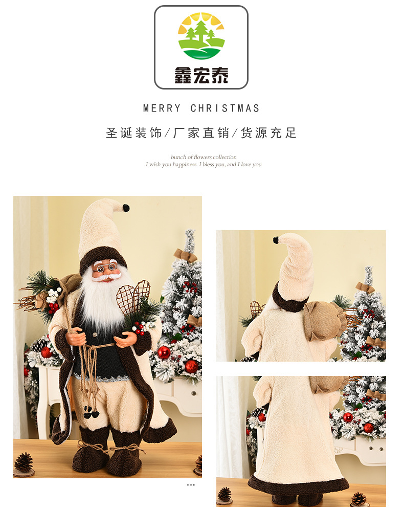 The manufacturer supplies Christmas decorations, simulated Santa Claus, static and fashionable Christmas dolls, display Windows and Christmas products pic 3