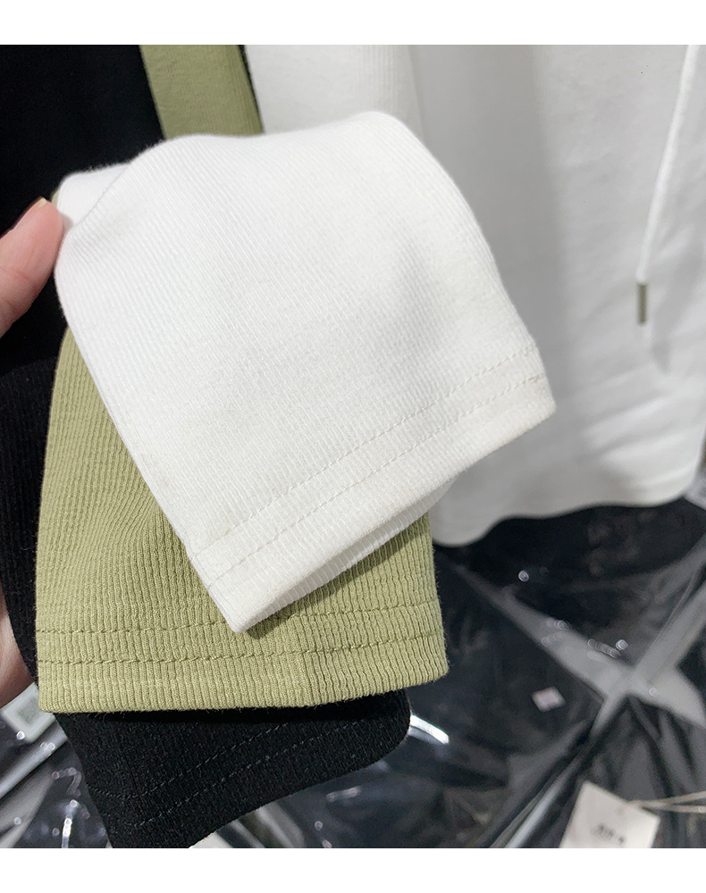 Korean hooded long-sleeved T-shirt for women 2023 autumn/Winter new style, slimming and form-fitting solid color hoodie, versatile top and base layer pic 19