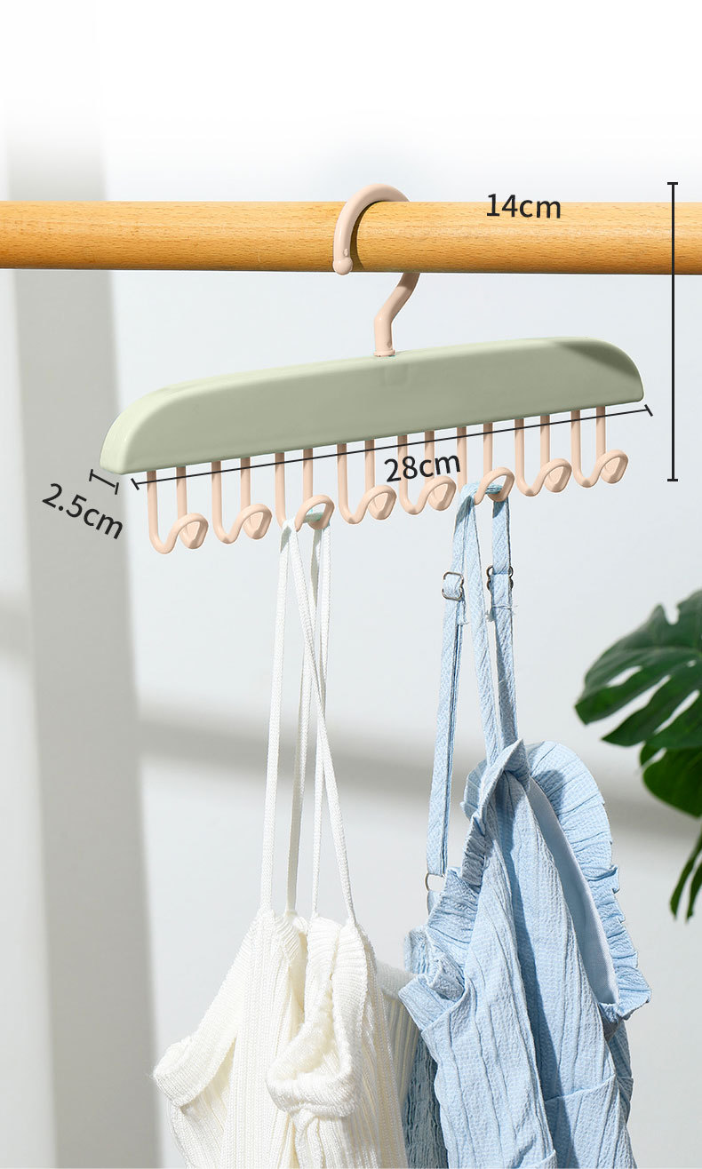 方便多功能收纳神器吊带衣架内衣背心家用宿舍挂钩波浪晾衣架可挂壁架详情1
