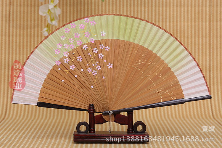爆款畅销樱花扇 喷绘折扇 烤漆扇 女士精品折扇 日本扇 批发详情11