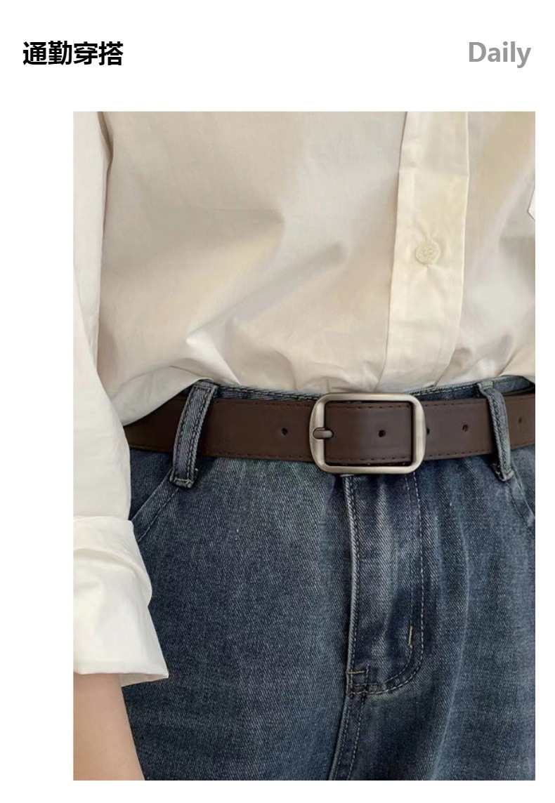 新款韩版中性男生皮带针扣装饰牛仔裤带休闲百搭潮流男女腰带批发详情11