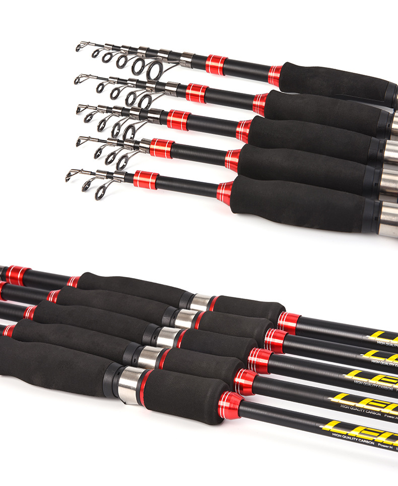 27772 LEO/ Leou [Retractable Lull Rod] Portable short-section retractable sea fishing rod and fishing gear wholesale export pic 5