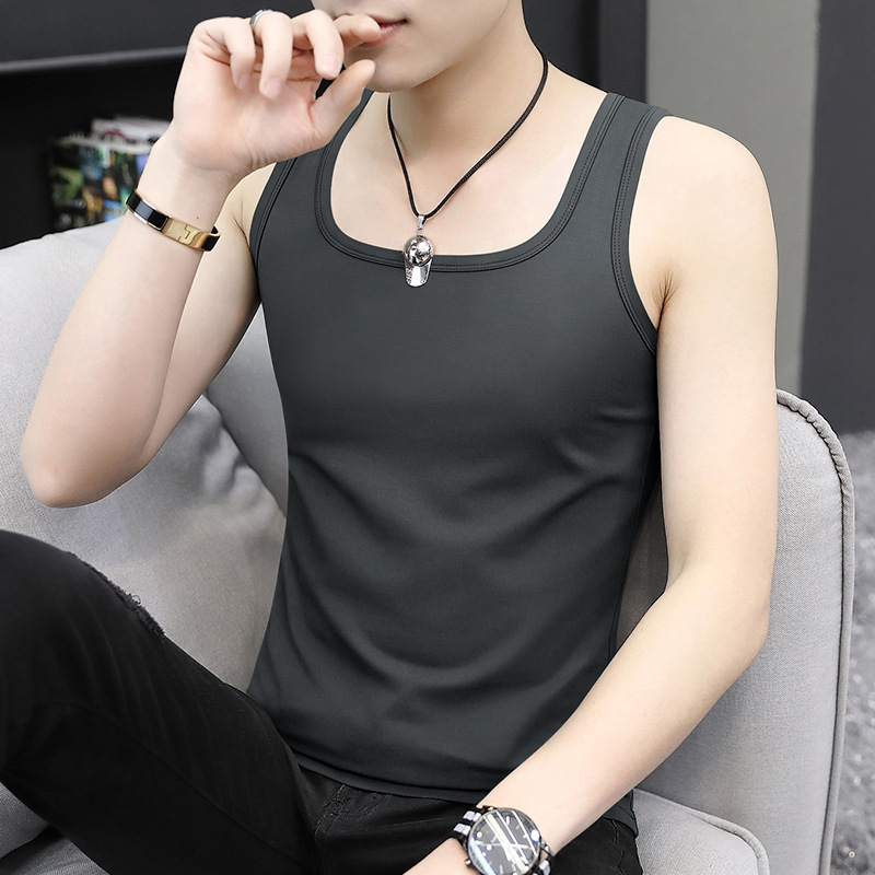 Heavyweight pure cotton short-sleeved T-shirt for men 2024 Summer New trendy youth long-staple cotton half-sleeved all-cotton body T-shirt for men pic 6