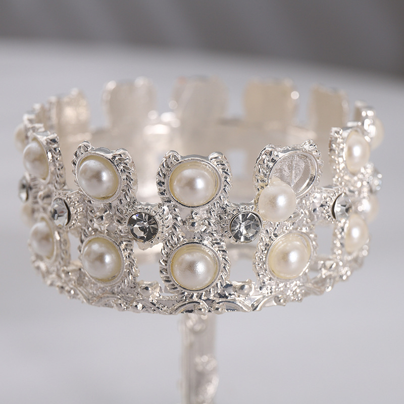 Factory direct sales of light luxury pearl romantic candlelight dinner handicrafts and ornaments, home living room and bedroom ornaments pic 4