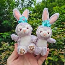 New radish Rabbit plush keychain, cartoon long-eared rabbit doll, schoolbag pendant, plush toy, claw machine doll pic 7