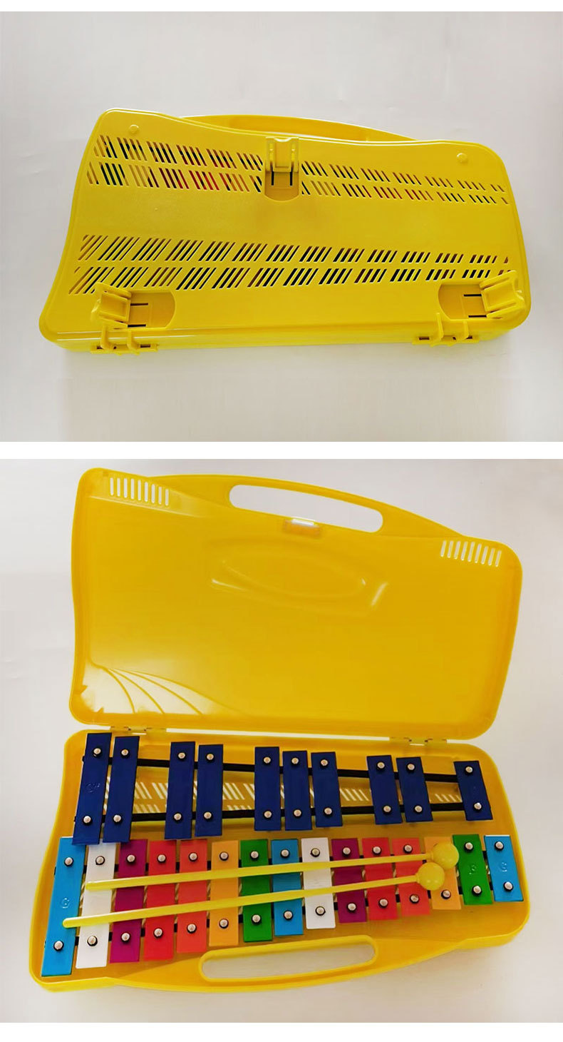 奥尔夫乐器25音铝板琴儿童早教音乐教具幼儿彩色手敲琴批发小钟琴详情7