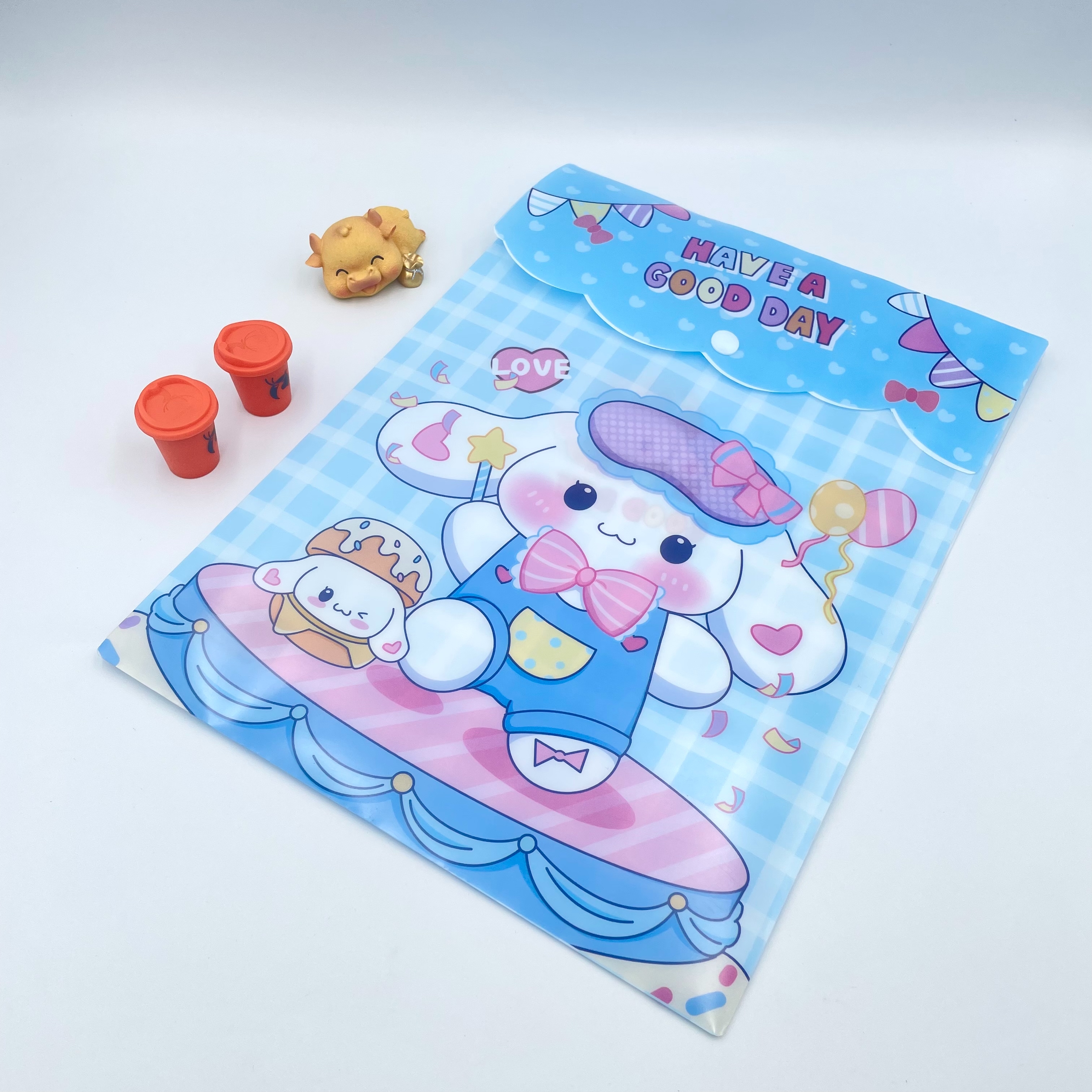 Cartoon printed vertical button bags, office document bags, A4 storage bags, factory direct sales, student test paper classification bags, file bags, plastic document bags pic 5