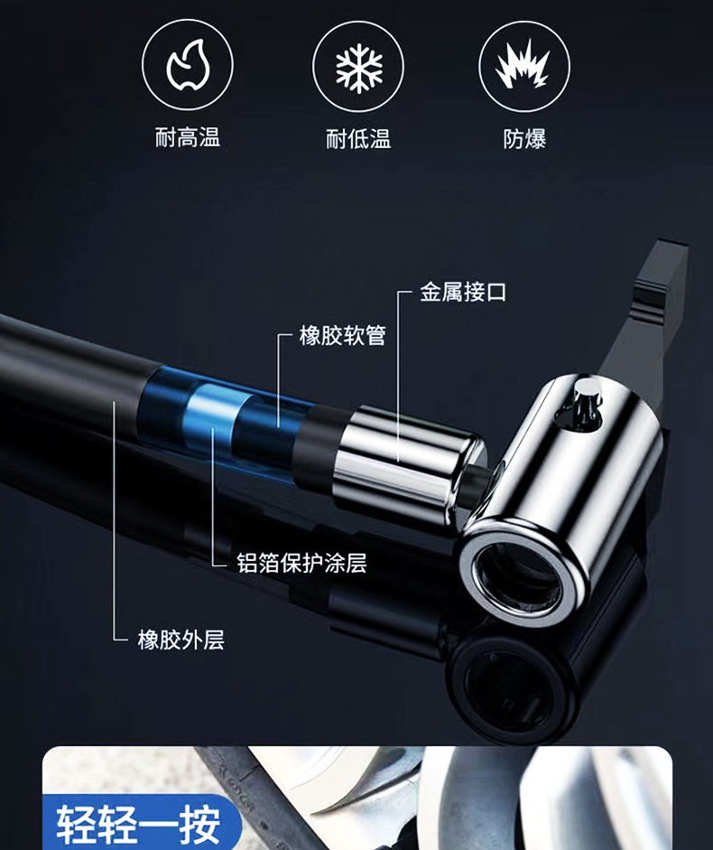 汽车车用无线车载充气泵便携式数显打气筒跨境热款汽车打气泵详情16
