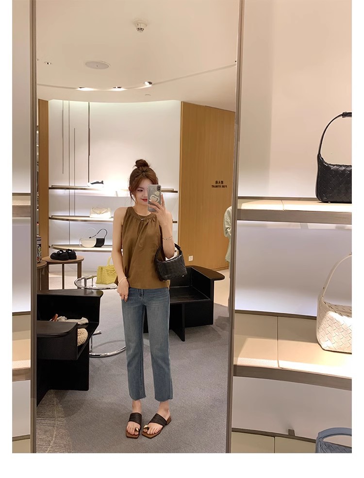 葡萄妈夏季新款度假风金属夹脚气质方头草编织套趾凉拖鞋女外穿详情47