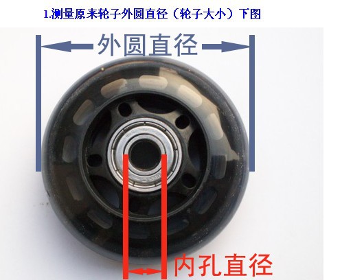 Suitcase, travel luggage, luggage, rubber wheels, tires, wheels, casters, maintenance, spare parts, silent pic 7