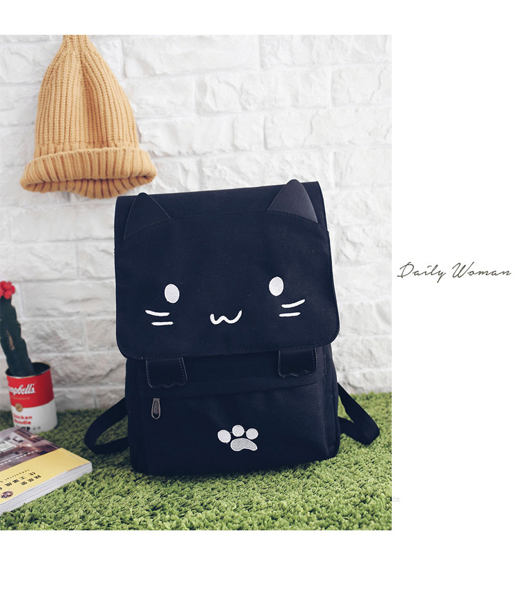 Wholesale Japanese-style cute three-dimensional cat large-capacity schoolbags, cute girls, pink and cute cartoon backpacks, backpacks for girls pic 27