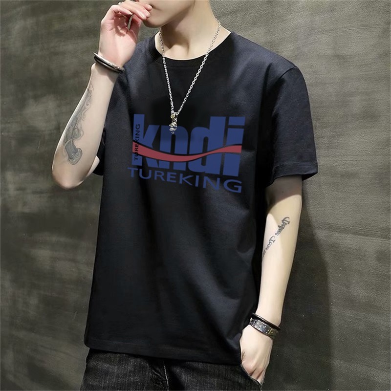 夏季男士短袖t恤圆领丅恤夏装潮牌体桖潮流打底衫修身上衣服半袖详情23