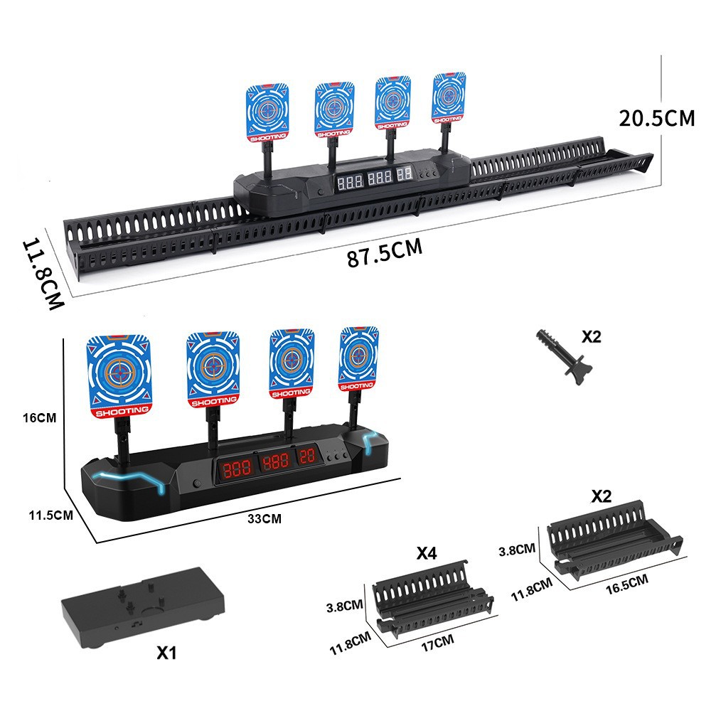 Cross-border electronic scoring target moving track shooting target electric automatic return position soft water projectile target toy 4 pic 5