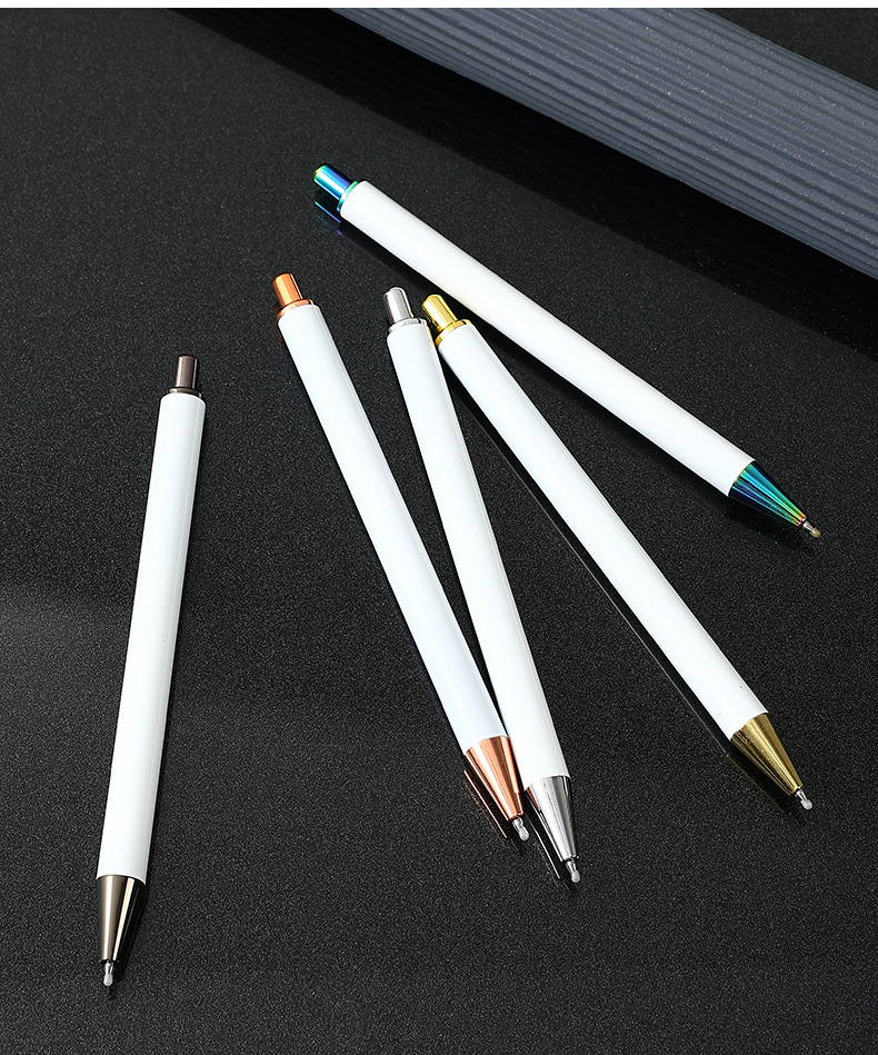 Metal pens, ballpoint pens, white gel pens, signature pens and ballpoint pens are in stock and can be used for heat transfer and sublimation pic 14