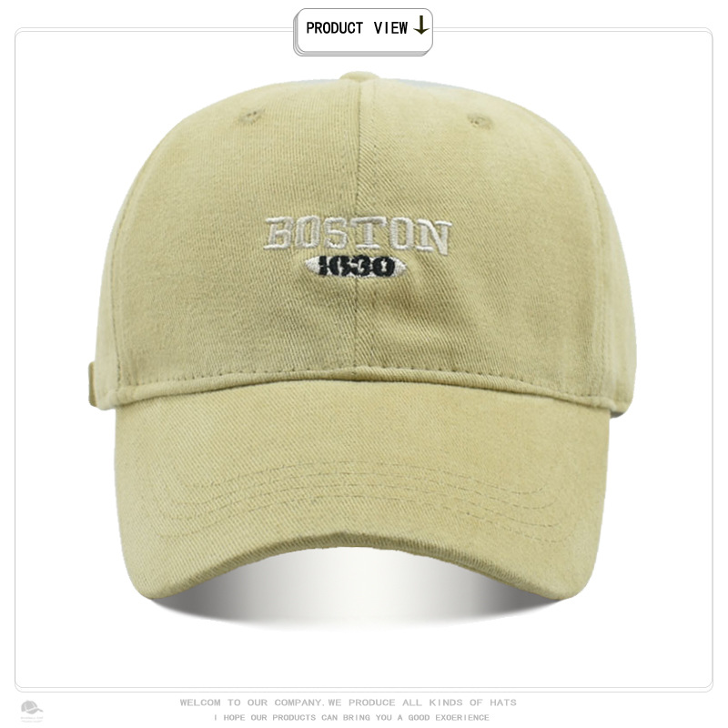 帽子女韩版时尚复古字母刺绣棒球帽男春夏户外运动街头遮阳鸭舌帽详情6