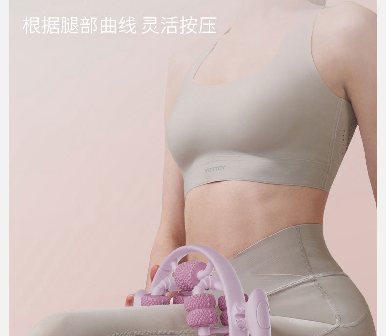 环形夹腿器瘦腿滚轮腿部按摩器狼牙棒按摩滚轴瘦大腿小腿放松手臂详情4