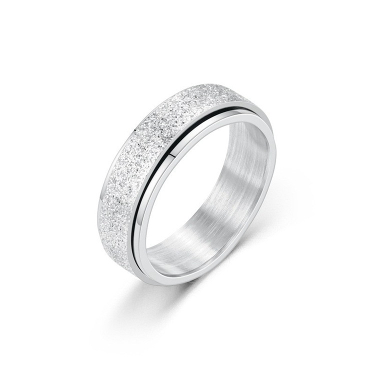 Cross-border Amazon bestseller titanium steel rotating ring, star and moon stress-relieving and anti-anxiety ring, European and American accessories/Chinese trend products pic 44