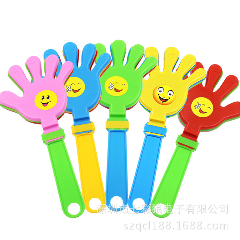 Glowing hand claps for campus activities, cheering sticks, concert claps, support props, cheering fluorescent small palm toys pic 9