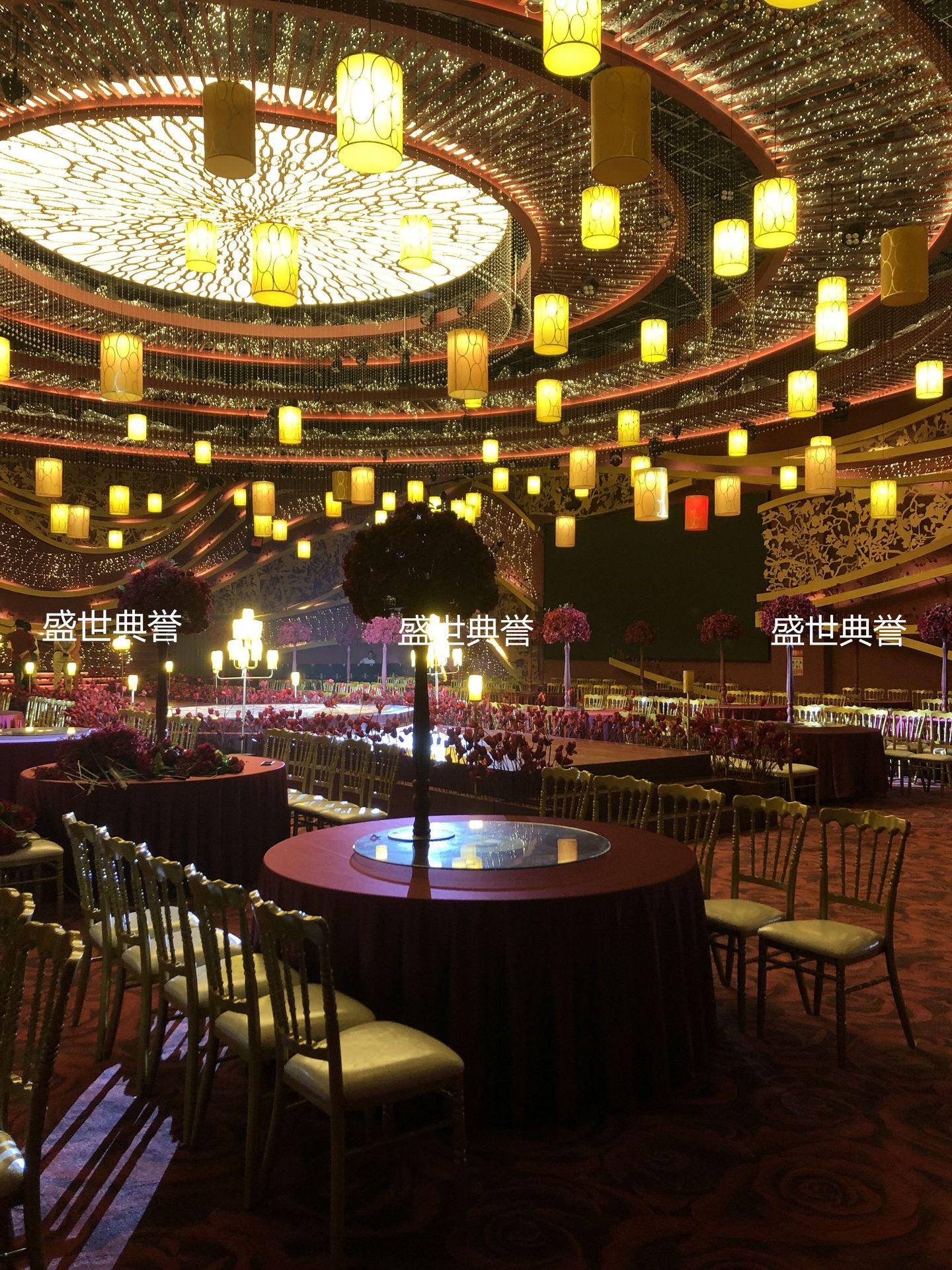 Ningbo star hotel banquet hall dining tables and chairs, banquet center catering furniture, theme wedding bamboo joint chairs, castle chairs pic 10